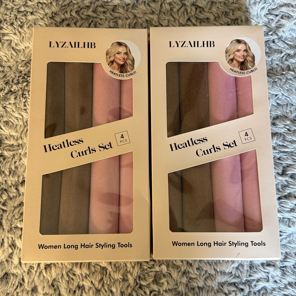 LYZAILHB Heatless Curls Set - 2 sets of 4